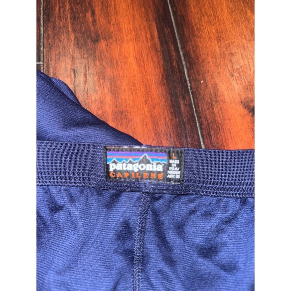 Patagonia Capilene Cool Lightweight Base Layer Pants Blue Mens L - Picture 1 of 9